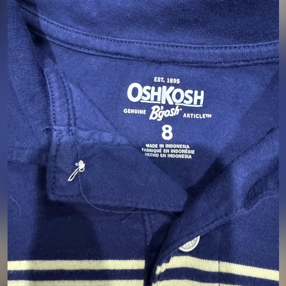 New without tags boys OshKosh shirt size 8 - Picture 2 of 2